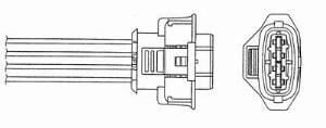 NGK 855390 | Opel Astra G 1.4 / 1.6 Ecotec (Z14XE / Z16XE) Oksijen Sensörü 2.Konum Ngk