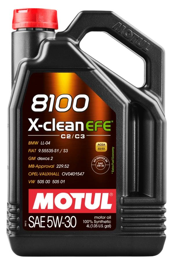 109171 | Motul 8100 X-Clean EFE 5W-30 Motor Yağı 4 Litre