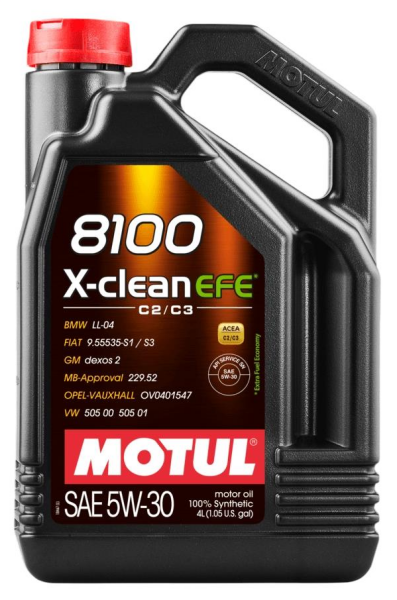 109171 | Motul 8100 X-Clean EFE 5W-30 Motor Yağı 4 Litre