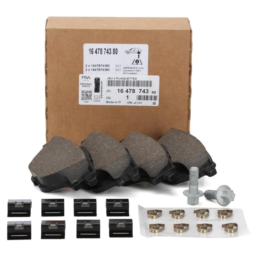 PSA (MOPAR) 1647874380 | Citroen C5 Aircross Arka Fren Balata Takımı Orijinal